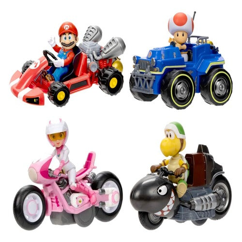 Super Mario Bros. le film assortiment figurines avec karts 6 cm (6)