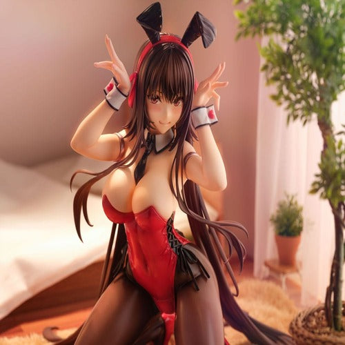 Amakano 2+ statuette PVC 1/4 Yuuhi Kurohime Bunny Suit Ver. 32 cm