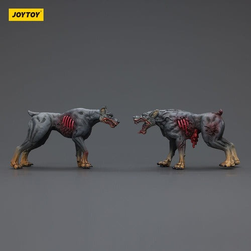 Zombie pack 2 figurines Dark Source Police Dogs 8 cm