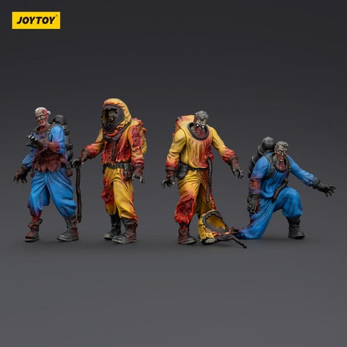 Zombie pack 4 figurines Dark Source Biochemical Lab Team 8 cm