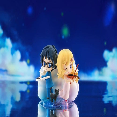 Your Lie in April Minifiguren Qset 2er-Pack Kaori Miyazono & Kosei Arima 9 cm