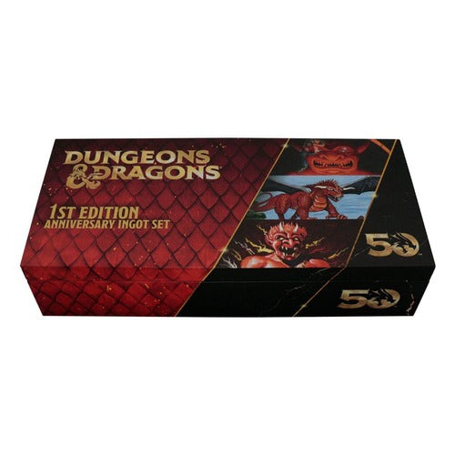 Dungeons & Dragons Metallbarren 3er-Set 50th Anniversary 1st Edition Book Cover