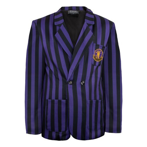 Wednesday veste Nevermore Academy Purple Striped Blazer (L)