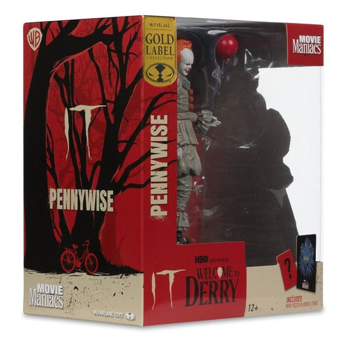 Welcome to Derry statuette PVC Movie Maniacs Pennywise (Gold Label) 16 cm