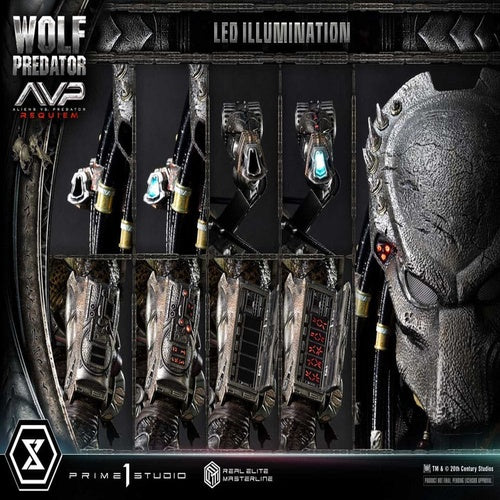 Alien vs. Predator Real Elite Masterline Series Statue 1/3 Requiem Wolf Predator 95 cm