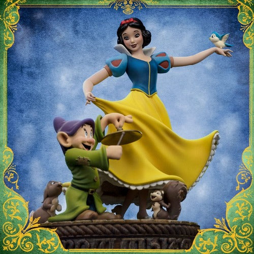 Blanche-Neige et les Sept Nains statuette 1/10 Art Scale Snow White and Dopey Deluxe Edition 21 cm