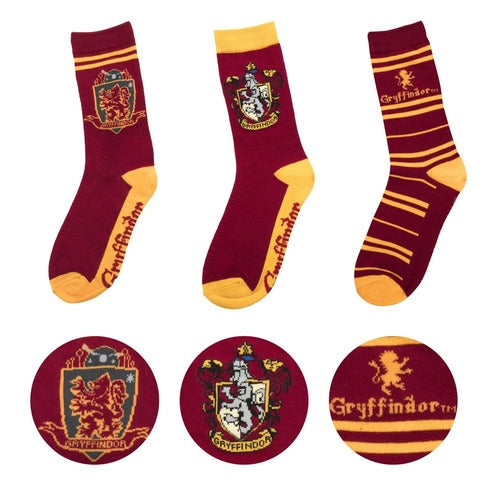 Harry Potter pack 3 paires de chaussettes Gryffindor