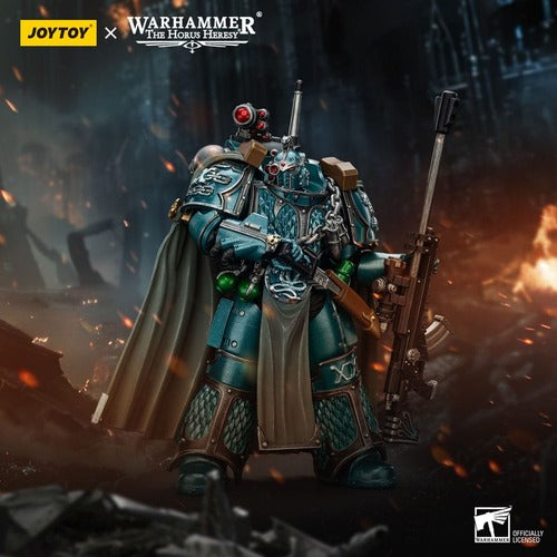 Warhammer The Horus Heresy figurine Alpha Legion Exodus The One who is Many With Sniper Rifle And Power Dagger 20 cm