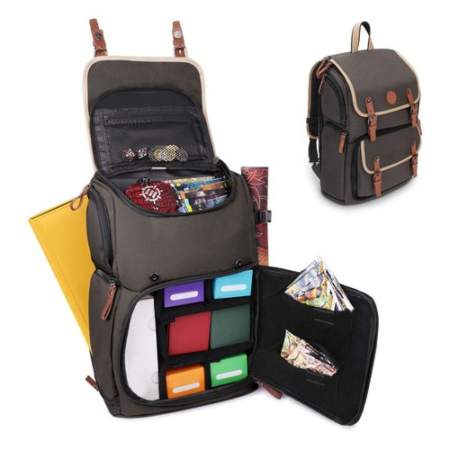 Enhance TCG Series Trading Card Backpack Designer Edition Grey Full-size