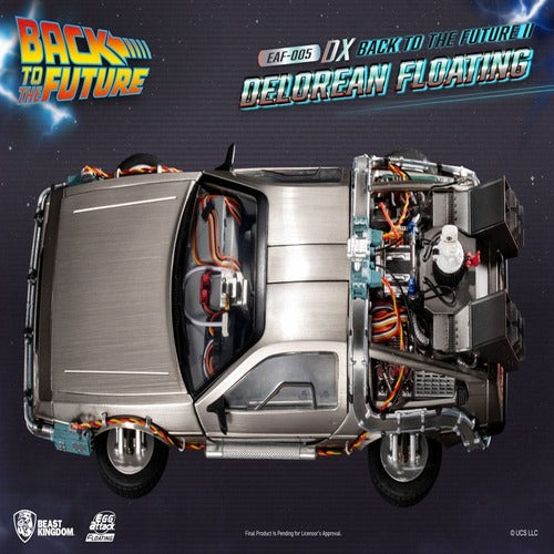 Back to the Future Statuette Egg Attack Floating Back to the Future II DeLorean Deluxe Version heo EU Exclusive 20 cm