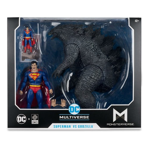 DC Justice League Monsterverse DC Multiverse pack de 2 figurines Superman Vs. Godzilla 30 cm