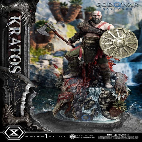God of War: Ragnarok Real Elite Masterline Series Statue 1/3 Kratos 95 cm