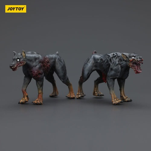 Zombie pack 2 figurines Dark Source Police Dogs 8 cm