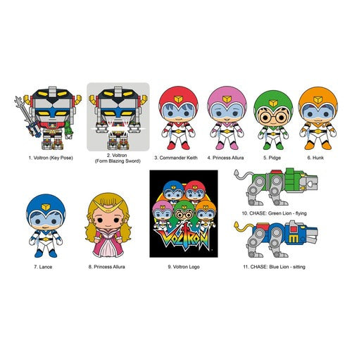 Voltron présentoir porte-clés sac à dos 3D40th Anniversary (24)