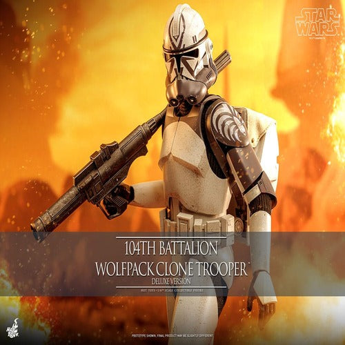 Star Wars The Clone Wars figurine 1/6 104th Battalion Wolfpack Clone Trooper Deluxe Version 30 cm