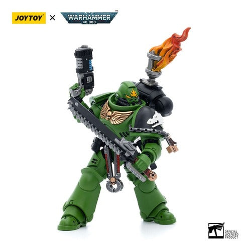 Warhammer 40k figurine 1/18 Salamanders Intercessors Sergeant Tsek'gan 12 cm