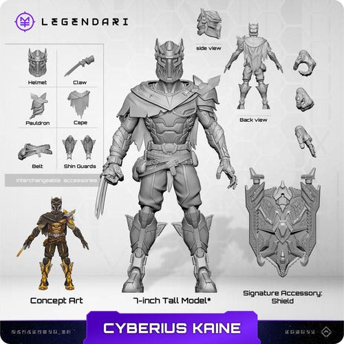 Legendari figurine 1/10 Cyberius Kaine 18 cm