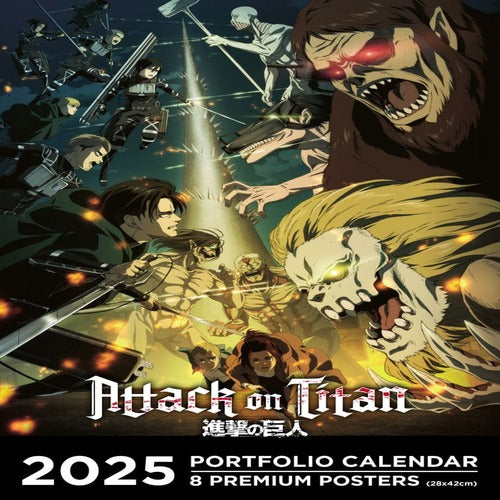Attack on Titan Portfolio calendrier 2025 *ANGLAIS*