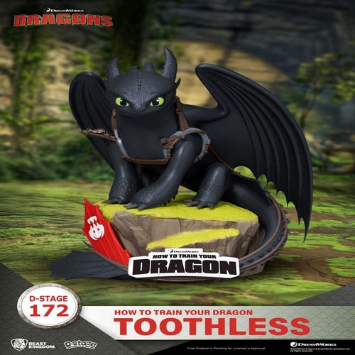 Dragons D-Stage PVC Diorama statuette toothless 14 cm