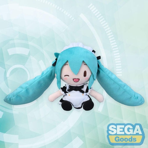 Hatsune Miku Project Diva Arcade peluche Fuwa Petit Mini Miku Maid Ver. (EX) 16 cm