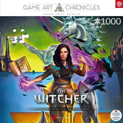 The Witcher III: Wild Hunt Game Art Chronicles Puzzle Yennefer inspired by Salvador Dali (1000 pièces)