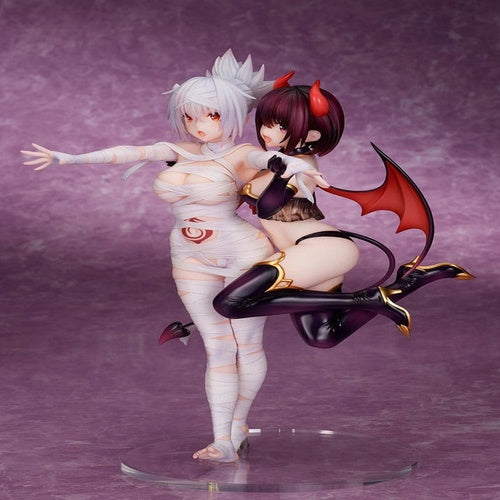 Ayakashi Triangle statuette PVC Matsuri Kazamaki & Suzu Kanade & Shirogane 25 cm