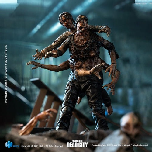 The Walking Dead figurine 1/18 Exquisite Mini Dead City Walker King 11 cm
