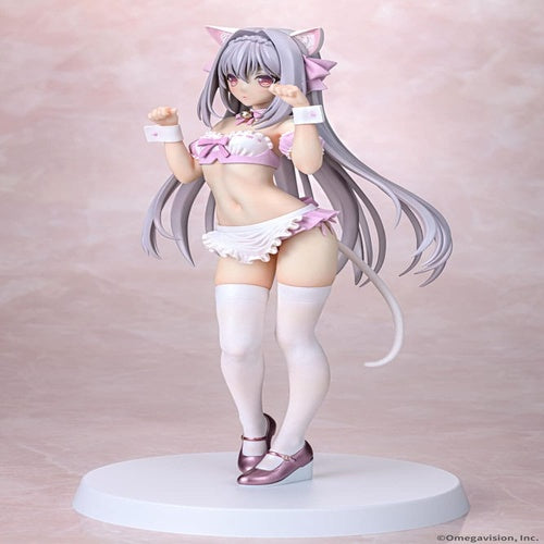 Tsuki ni Yorisou Otome no Sahou statuette PVC 1/6 Luna Sakurakouji Cat Maid Sakura Color Ver. 26 cm