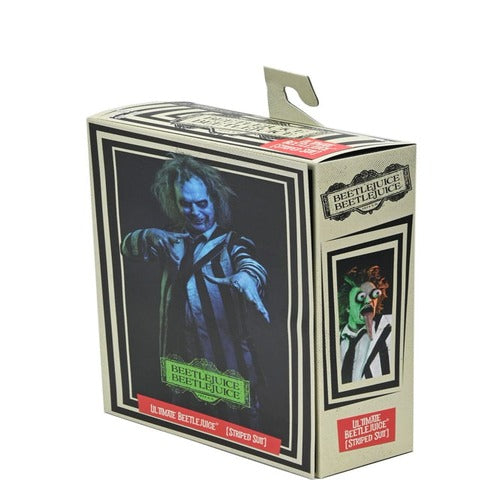 Beetlejuice Beetlejuice figurine 7 Scale Ultimate Striped Suit Beetlejuice 18 cm