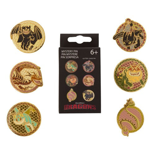 Dreamworks by Loungefly assortiment pin's émaillés Blind Box How to Train your Dragon (12)