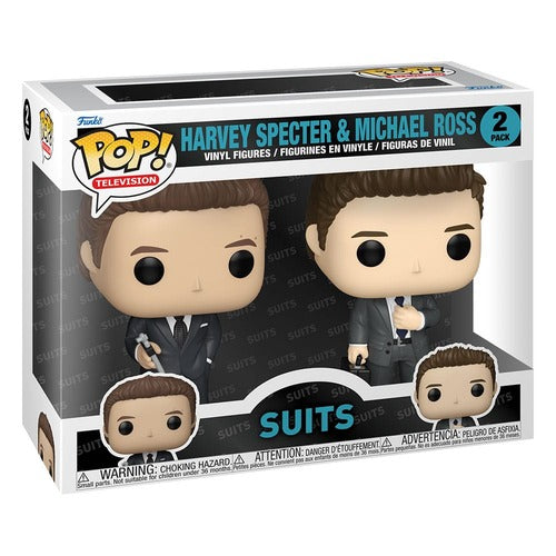 Suits pack 2 POP! Vinyl figurines Harvey&Michael 9 cm