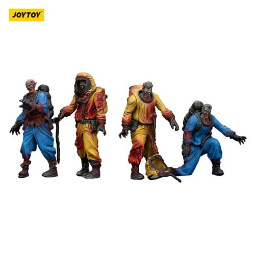 Zombie pack 4 figurines Dark Source Biochemical Lab Team 8 cm