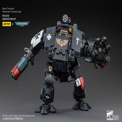 Warhammer 40k Actionfigur 1/18 Black Templars Redemptor Dreadnought 30 cm