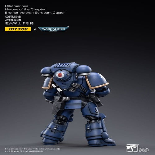 Warhammer 40k figurine 1/18 Ultramarines Heroes of the Chapter Brother Veteran Sergeant Castor 12 cm
