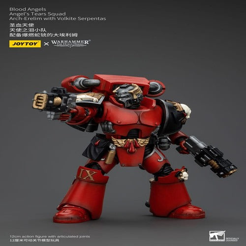 Warhammer The Horus Heresy figurine 1/18 Blood Angels Angel's Tears Squad Arch-Erelim with Volkite Serpentas 12 cm