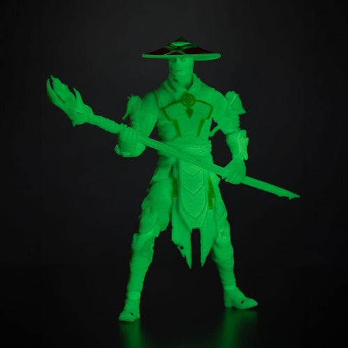 Mortal Kombat Glow in the Dark Edition figurine Raiden (Gold Label) 18 cm