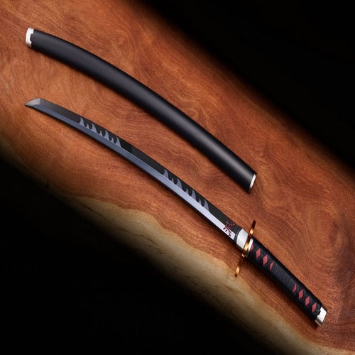 Demon Slayer: Kimetsu no Yaiba Proplica Replik 1/1 Nichirin Schwert (Tanjiro Kamado) Kyojuro Rengoku´s Sword Gueard Ver. 88 cm