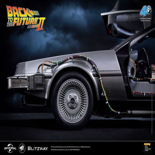 Zurück in die Zukunft II Premium UMS Fahrzeug 1/6 Zeitmaschine Time Machine 74 cm