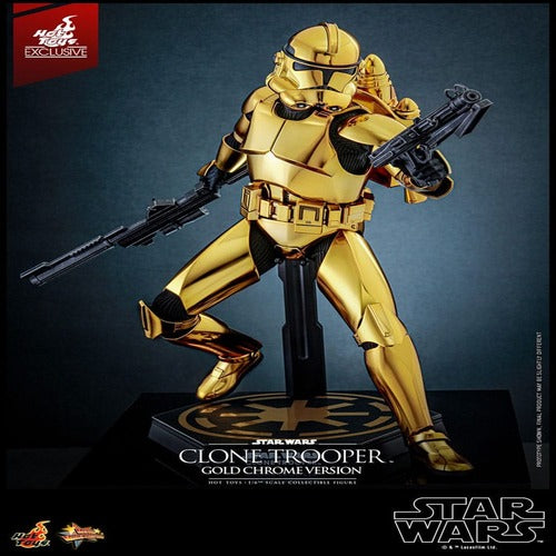 Star Wars figurine 1/6 Clone Trooper (Gold Chrome Version) Exclusive 30 cm