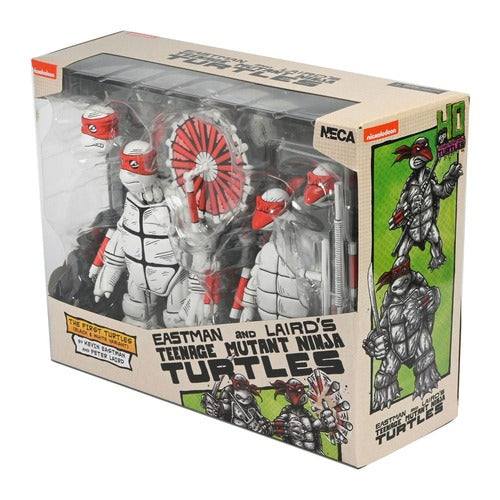 Tortues Ninja (Mirage Comics) pack 2 figurines Black and White First Turtles 18 cm