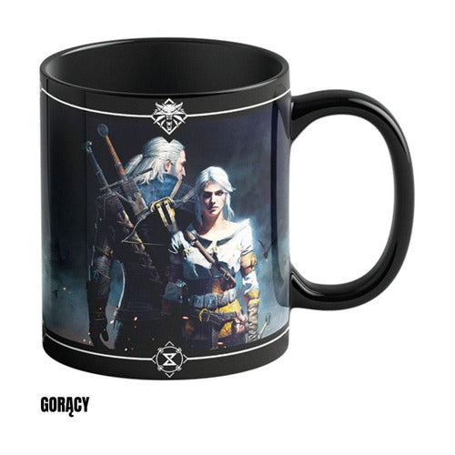 The Witcher III: Wild Hunt Tasse mit Thermoeffekt Geralt & Ciri 480 ml