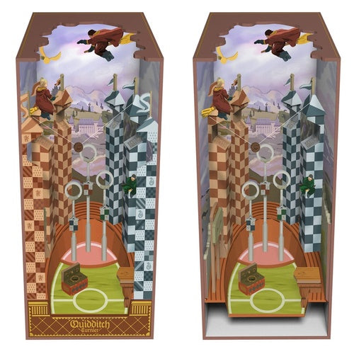 Harry Potter maquette Book Nook Tiny Adventures Terrain de Quidditch 23 cm