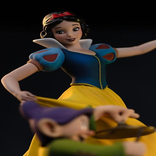 Blanche-Neige et les Sept Nains statuette 1/10 Art Scale Snow White and Dopey Deluxe Edition 21 cm