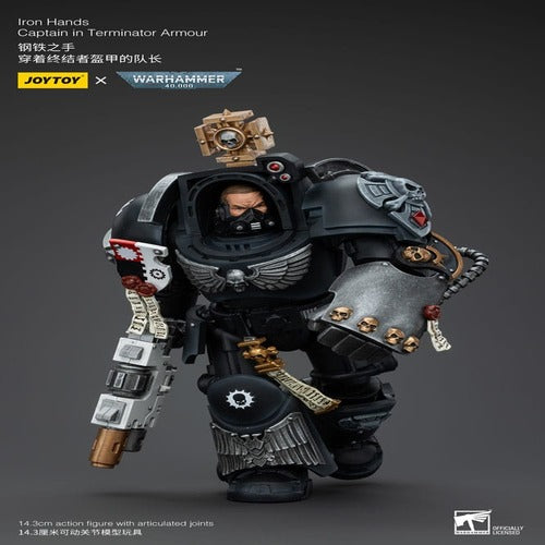 Warhammer 40k figurine 1/18 Iron Hands Captain in Terminator Armour 14 cm