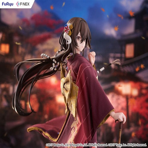 Azur Lane F:Nex statuette PVC 1/4 Mikasa blue flower komachi Ver. Japanese Doll 43 cm