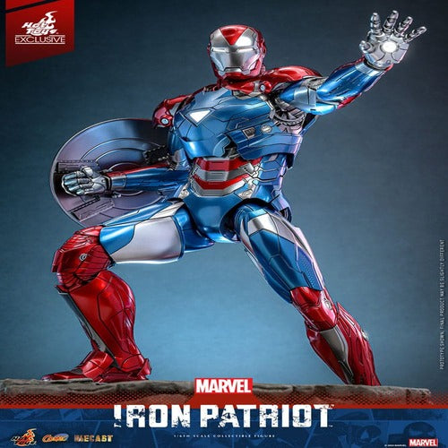 Marvel figurine Comic Masterpiece Diecast 1/6 Iron Patriot Hot Toys Exclusive 32 cm