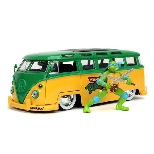 Tortues Ninja Véhicule 1/24 1962 VW Bus Leonardo