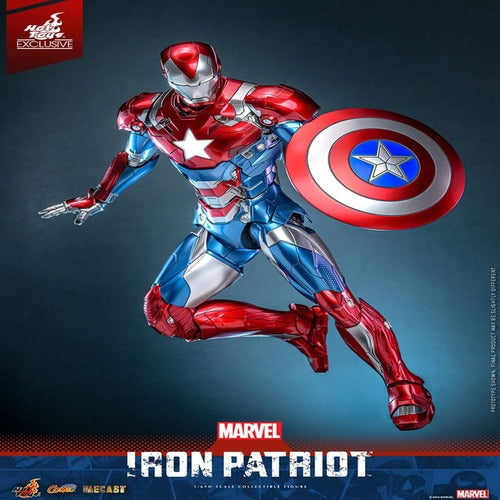 Marvel figurine Comic Masterpiece Diecast 1/6 Iron Patriot Hot Toys Exclusive 32 cm
