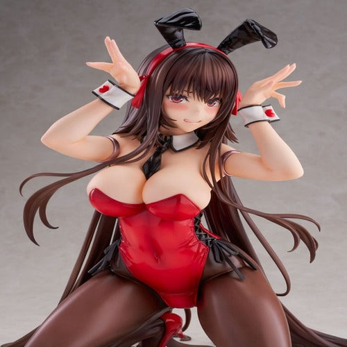 Amakano 2+ statuette PVC 1/4 Yuuhi Kurohime Bunny Suit Ver. 32 cm