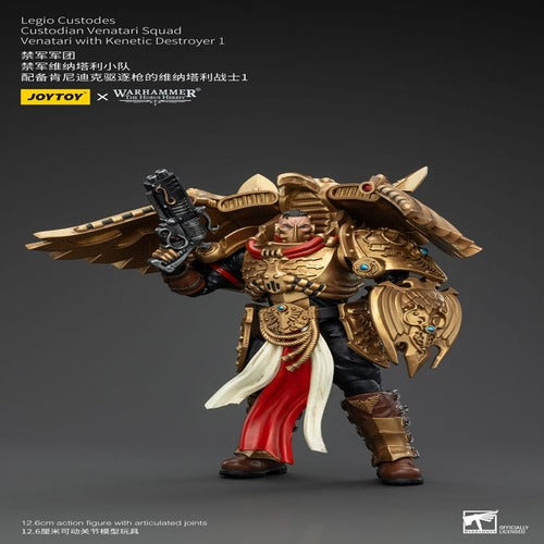 Warhammer The Horus Heresy figurine 1/18 Legio Custodes Custodian Venatari Squad Venatari with Kenetic Destroyer 1 13 cm